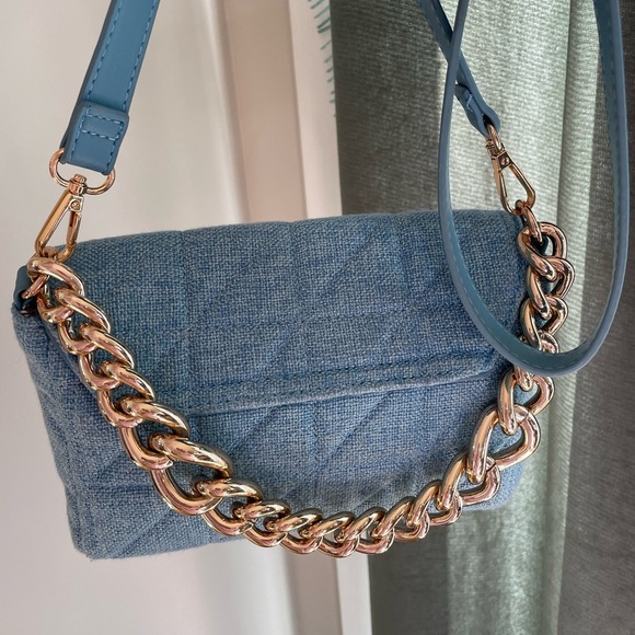 Urban Expressions Temperance - Linen Crossbody - Light Blue - Picture 7 of 12